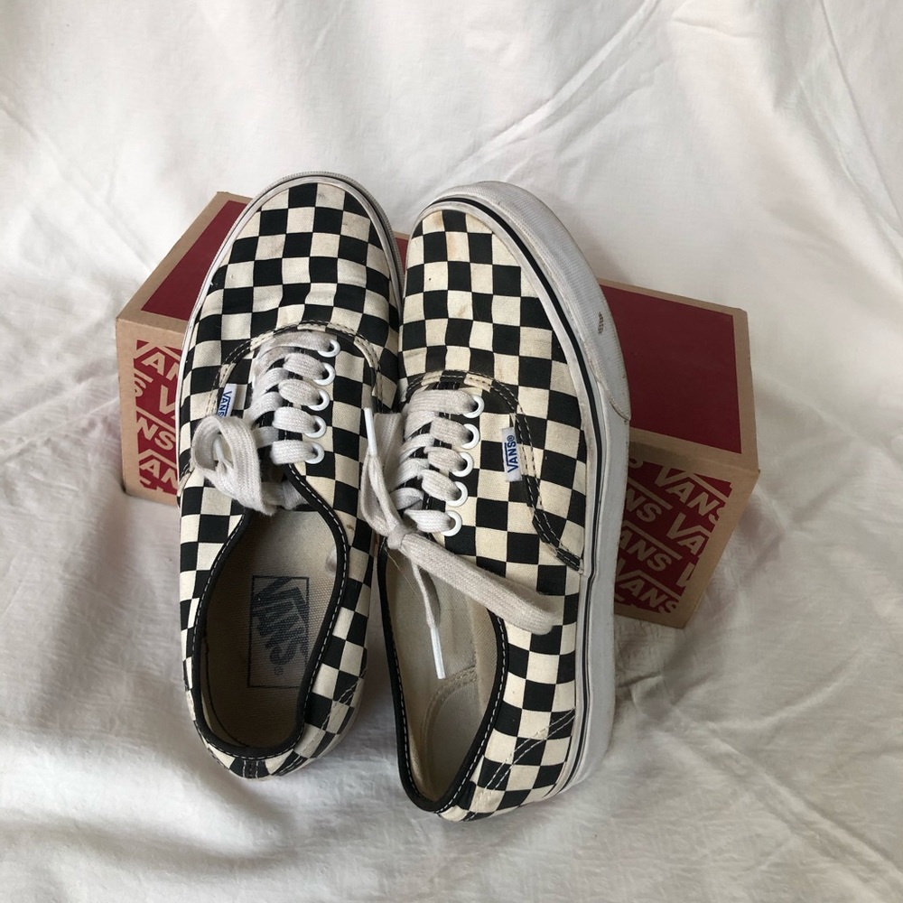 Vans lace ups - checkered